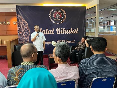 Ketum Atal S Depari Sampaikan Rencana Kongres PWI September Nanti  di Halal Bihalal PWI Pusat